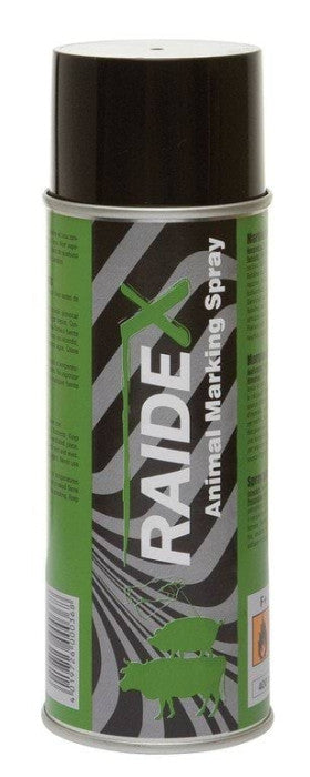 Spray marcador Raidex de 400 ml para ganado, color verde