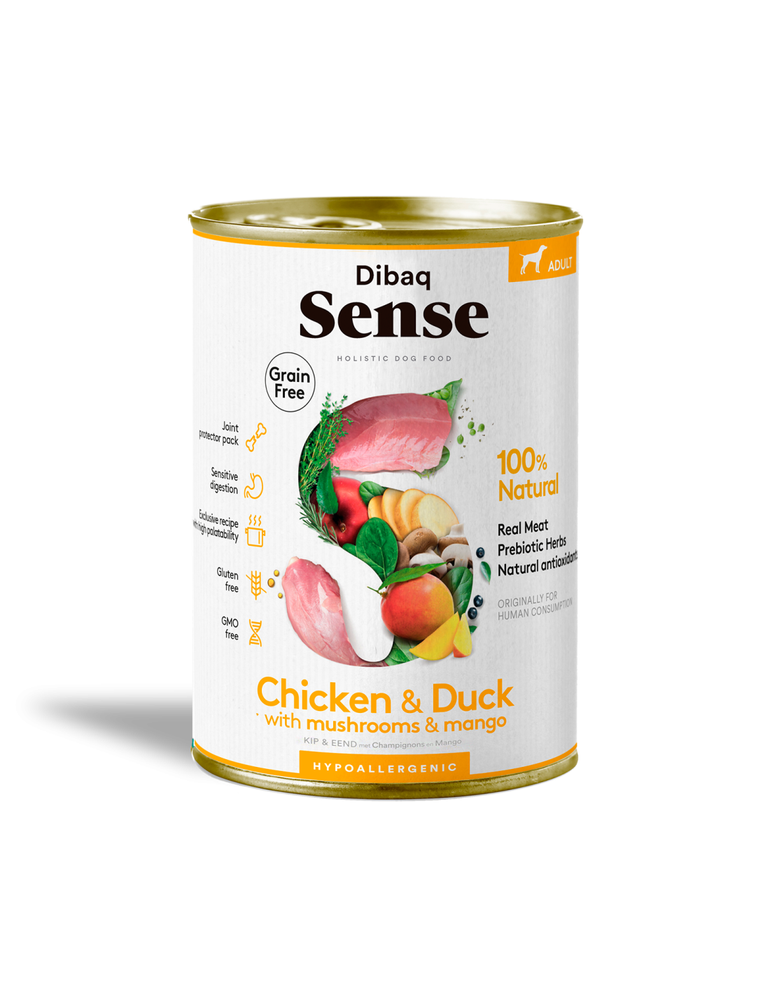 Lata Dibaq Sense Grain Free - Pollo y Pato