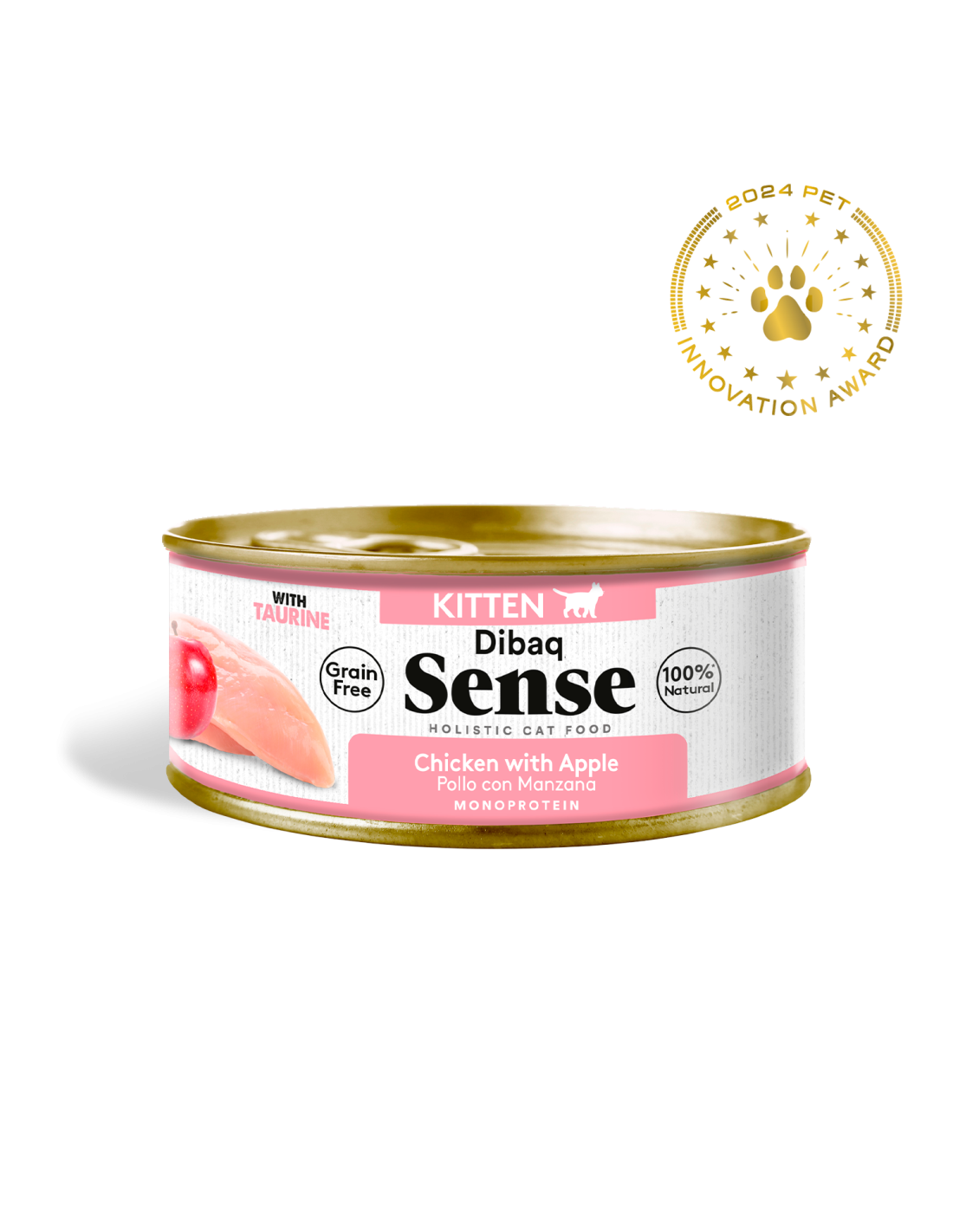 Dibaq Sense CAT Grain Free KITTEN POLLO con MANZANA - Lata para Gatitos