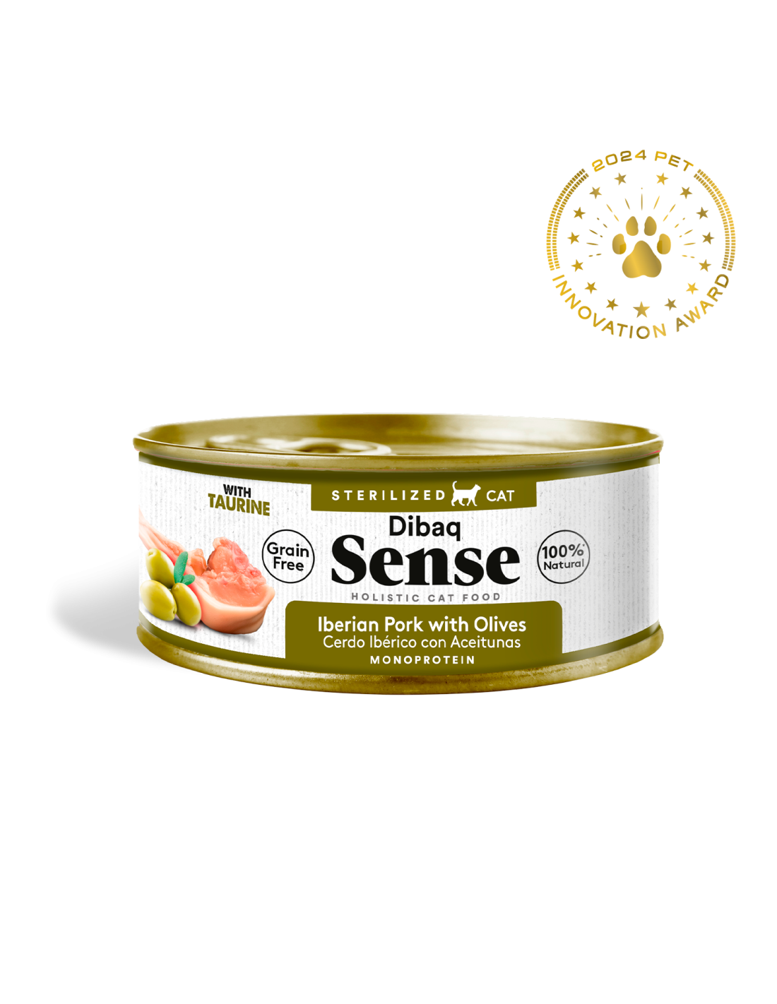 Dibaq Sense CAT Grain Free ESTERILIZADO CERDO IBÉRICO - Lata para Gatos Esterilizados