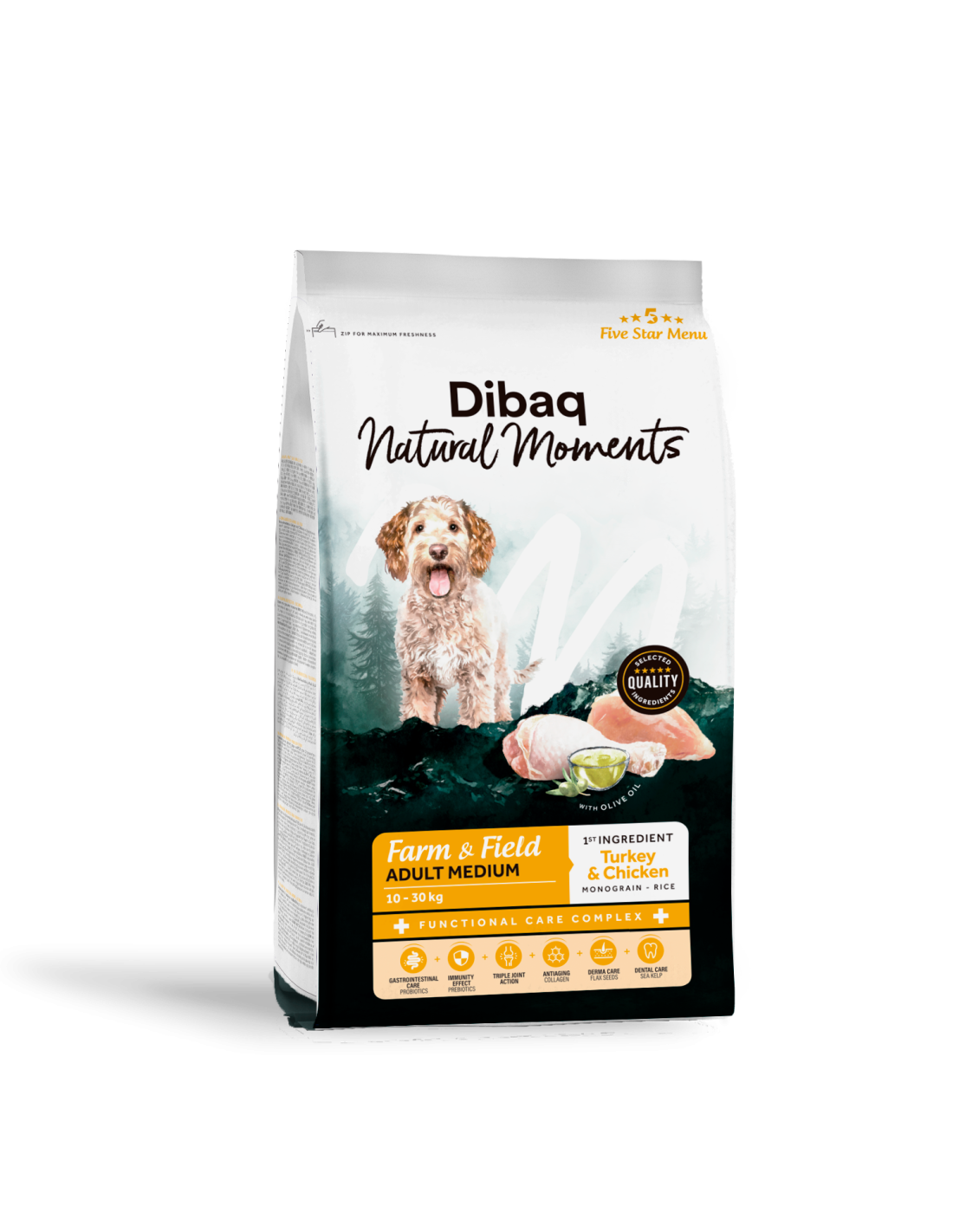 Dibaq Natural Moments Adult Medium - Pienso Natural Raza Mediana