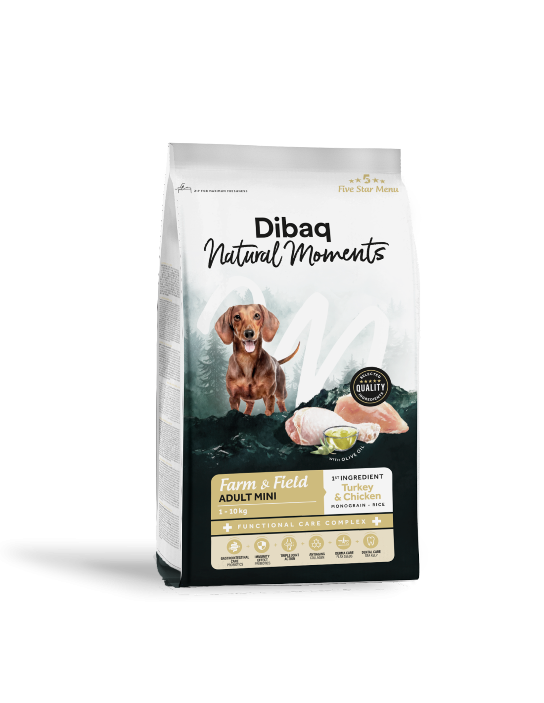 Dibaq Natural Moments Adult Mini - Pienso Natural Raza Pequeña
