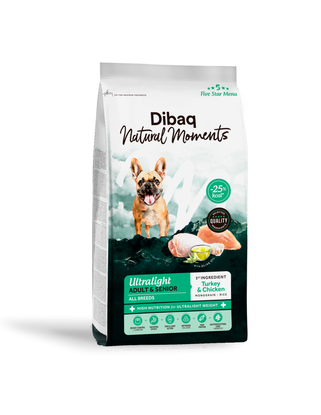 Dibaq Natural Moments Ultralight - Pienso Light Esterilizados