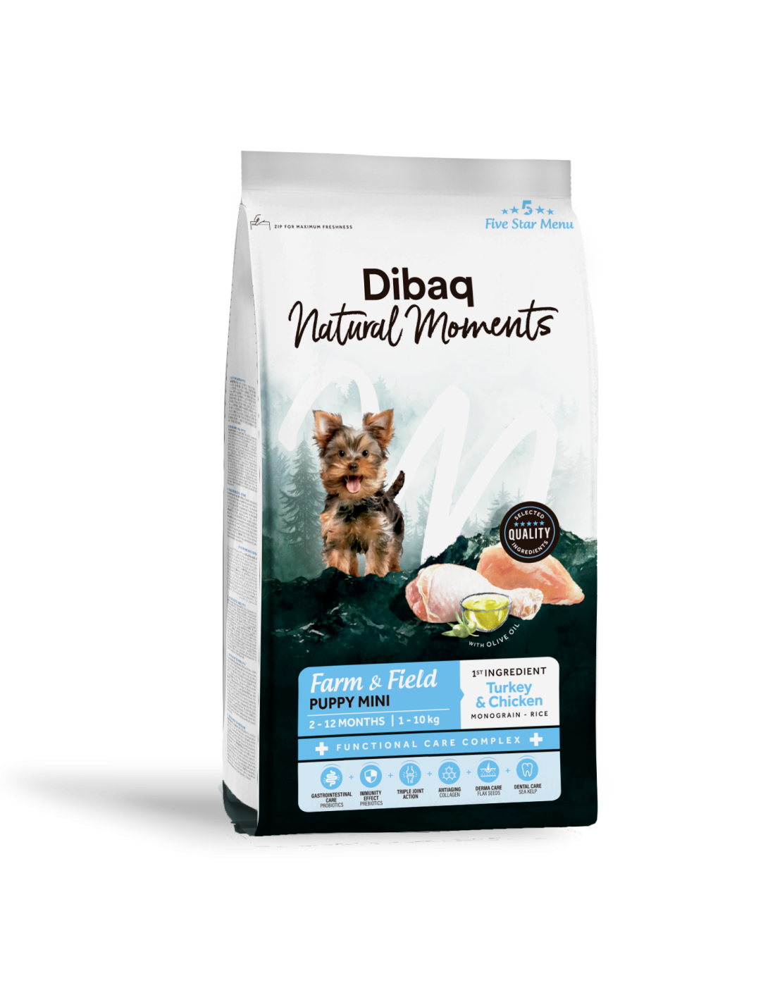 Dibaq Natural Moments Puppy Mini - Pienso Natural para Cachorros Raza Pequeña