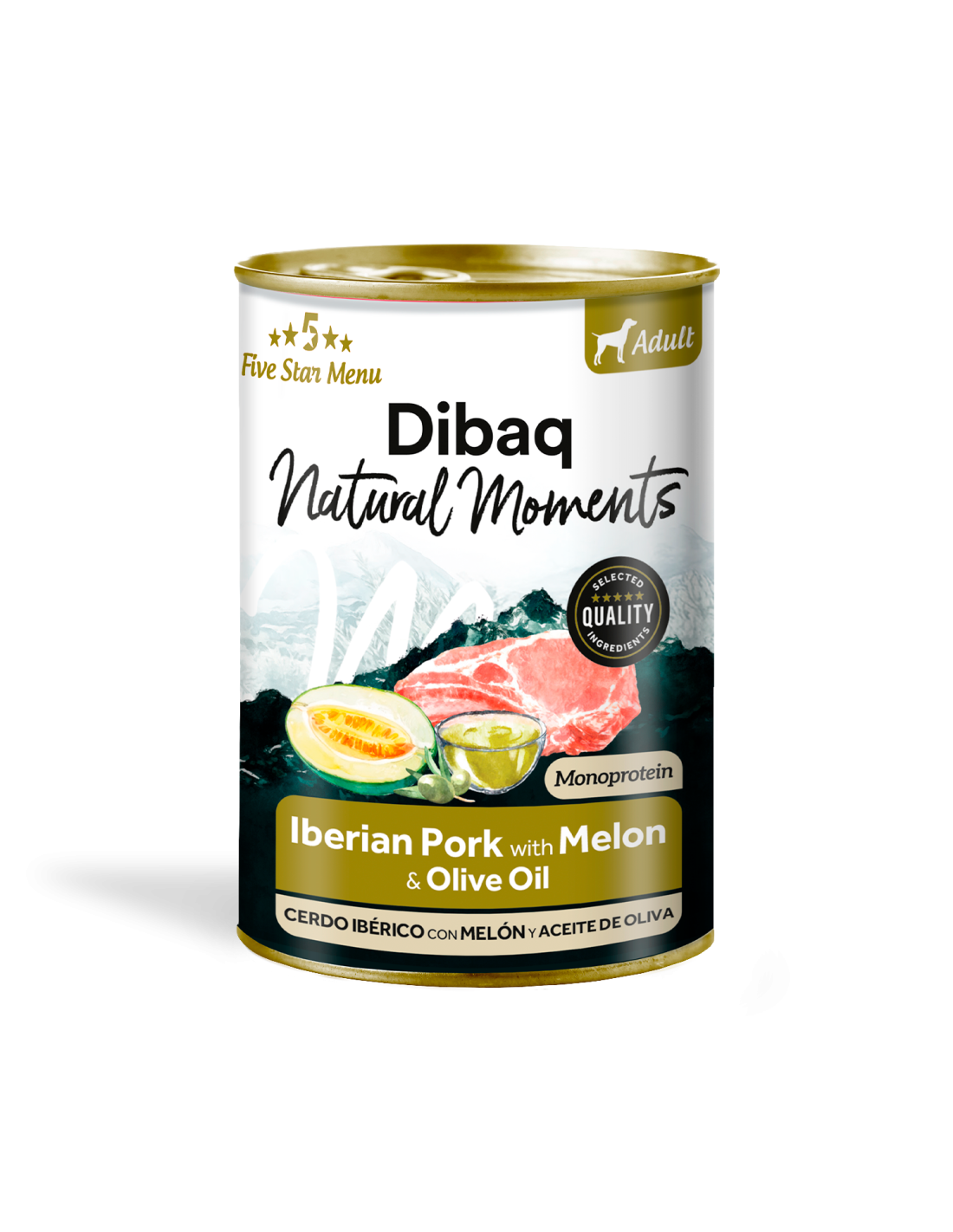 Lata Natural Moments Adult - Cerdo Ibérico con Melón