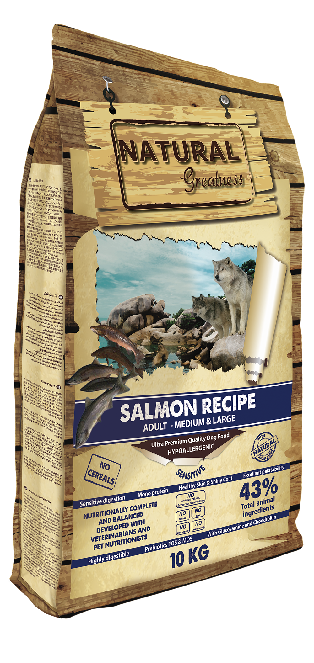 Natural Greatness Receta de Salmón - Sensitive