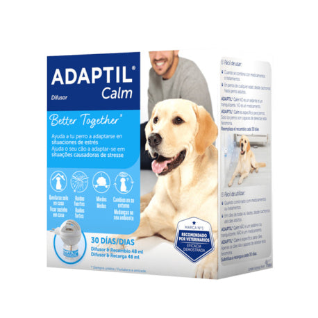 Adaptil Calm Difusor + Recambio 48 ml - feromona de apaciguamiento canino