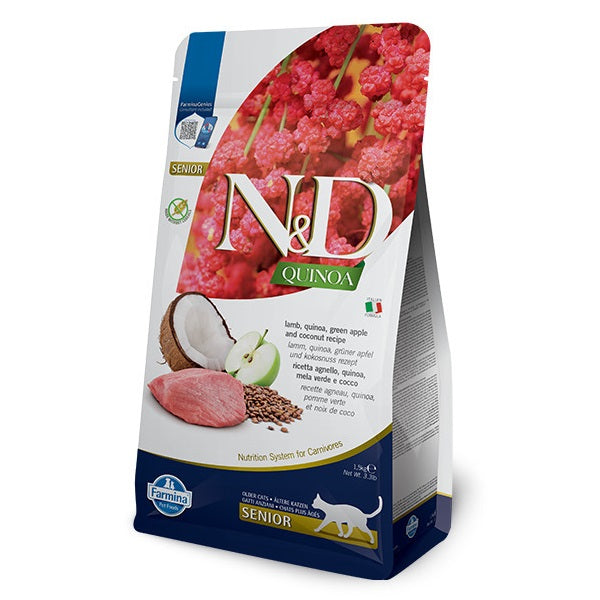 Farmina N&D Quinoa Cordero Gato Senior - Pienso seco para gatos