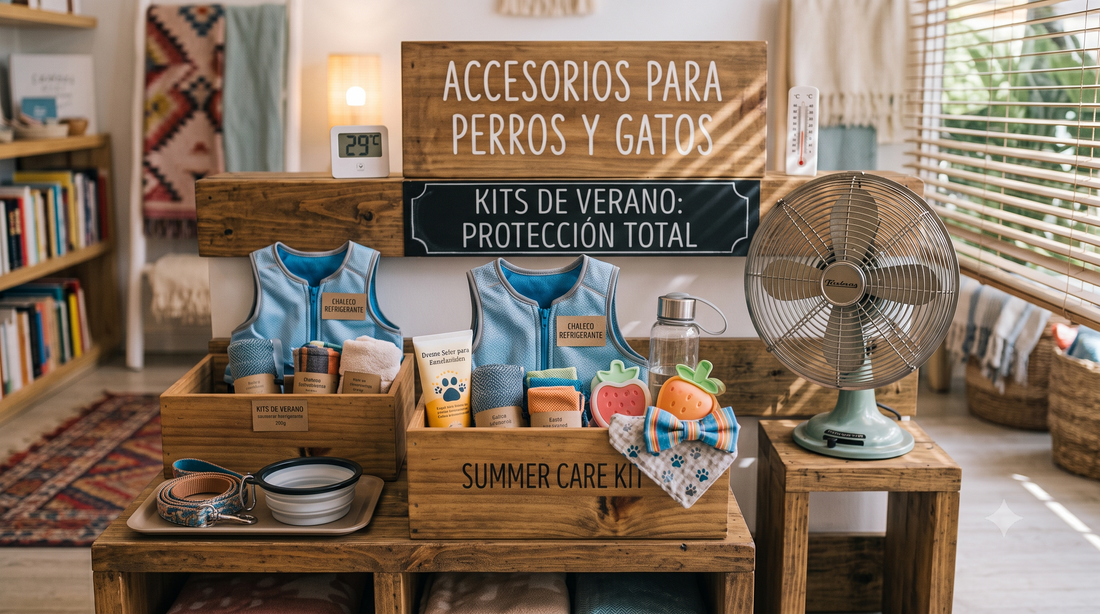 Kits de verano y accesorios de refrigeración para proteger a las mascotas del calor.