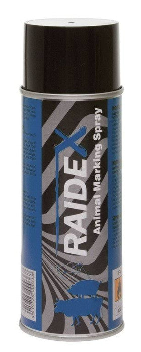 Spray marcador Raidex de 400 ml para ganado, color azul