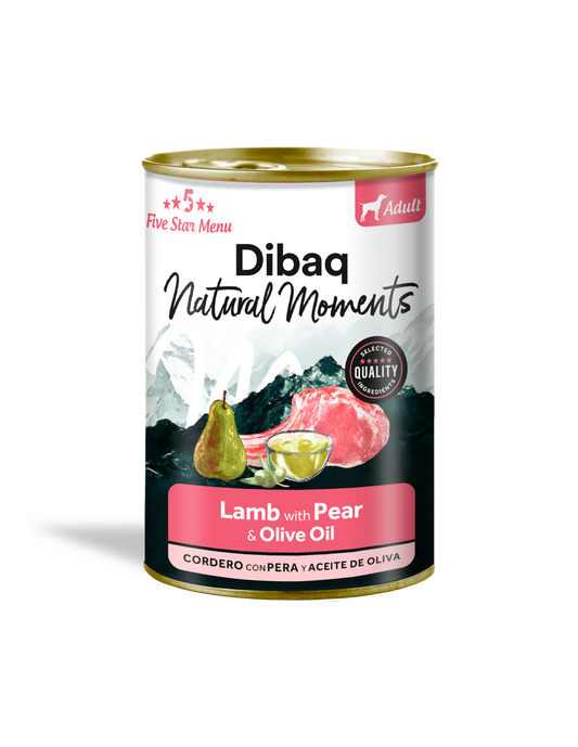 Lata Natural Moments Adult - Cordero con Pera