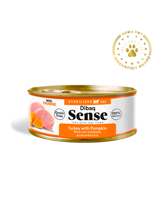 Dibaq Sense CAT Grain Free ESTERILIZADO PAVO - Lata para Gatos Esterilizados