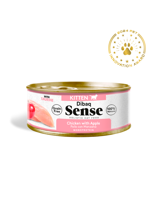 Dibaq Sense CAT Grain Free KITTEN POLLO con MANZANA - Lata para Gatitos