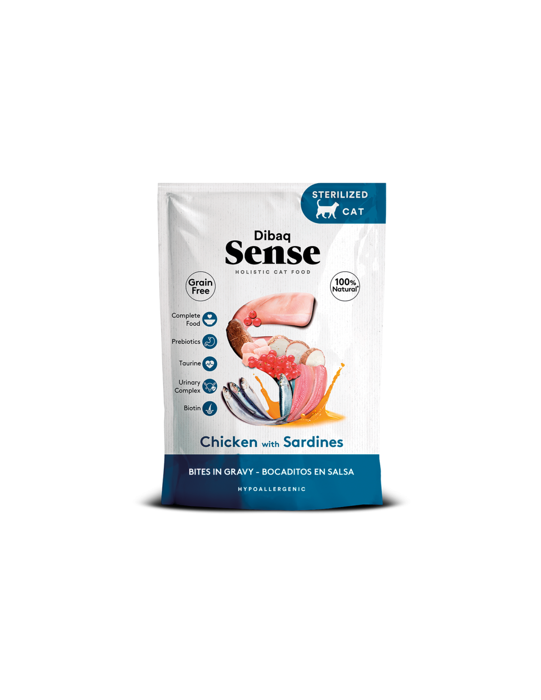 Dibaq Sense CAT Bocaditos POLLO con SARDINAS - Bocaditos en Salsa