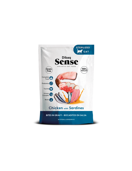 Dibaq Sense CAT Bocaditos POLLO con SARDINAS - Bocaditos en Salsa