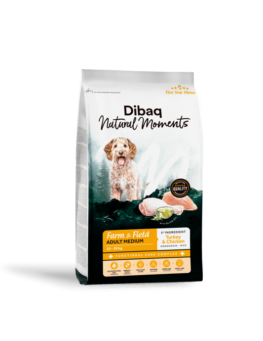 Dibaq Natural Moments Adult Medium - Pienso Natural Raza Mediana