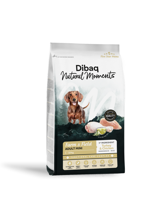 Dibaq Natural Moments Adult Mini - Pienso Natural Raza Pequeña