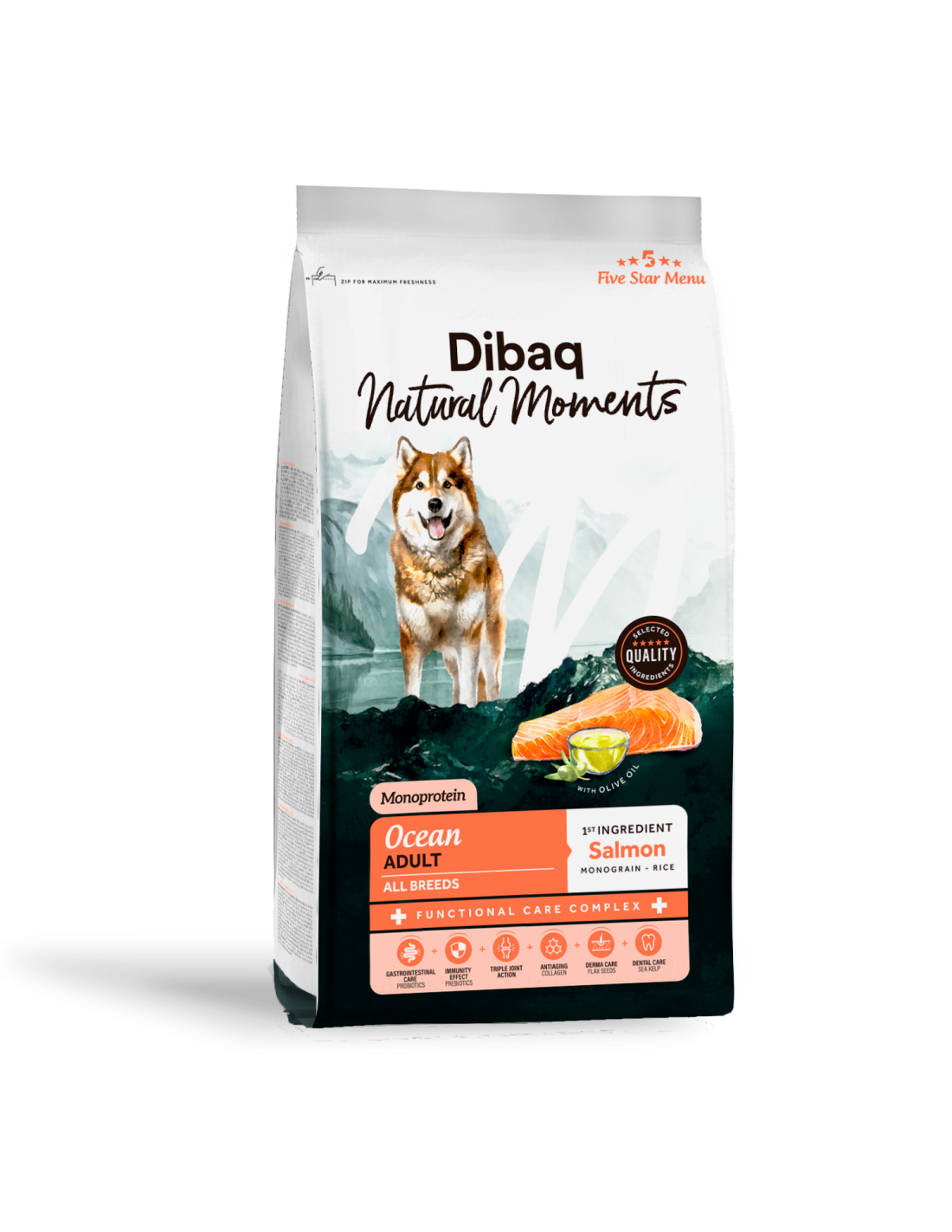 Dibaq Natural Moments Ocean - Pienso de Pescado (Piel y Pelo)