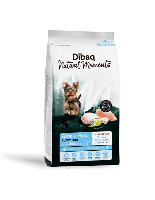 Dibaq Natural Moments Puppy Mini - Pienso Natural para Cachorros Raza Pequeña