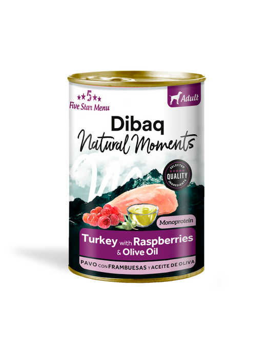 Lata Natural Moments Adult - Pavo con Frambuesas