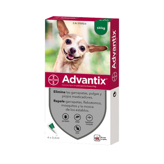 Pipetas Antiparasitarios Advantix para Perros - Protección Integral contra Pulgas, Garrapatas y Mosquitos