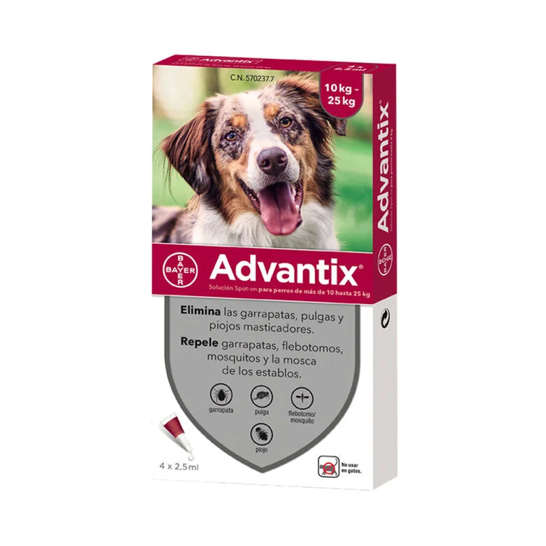 Pipetas Antiparasitarios Advantix para Perros - Protección Integral contra Pulgas, Garrapatas y Mosquitos