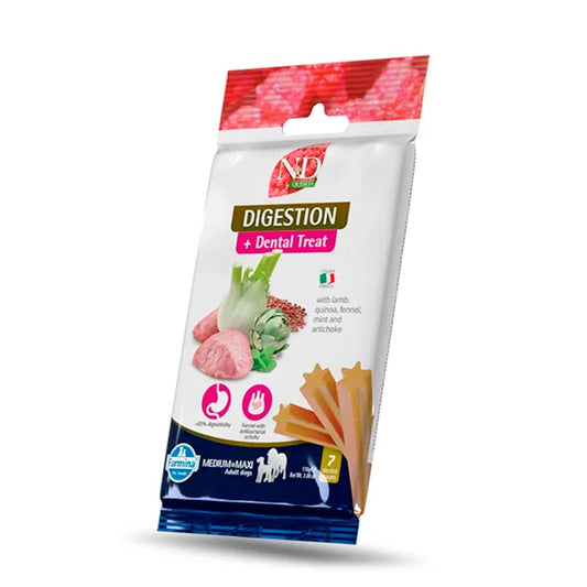 Farmina N&D Quinoa snack dental digestión sensible para perros medianos y grandes