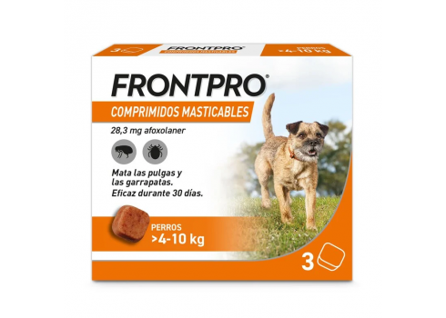 Frontpro Comprimidos Masticables Antiparasitario Para Perros (3 comprimidos)