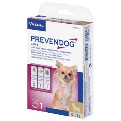 Collar Antiparasitario Prevendog - Protección Prolongada y Eficaz para Perros