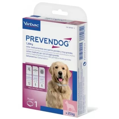 Collar Antiparasitario Prevendog - Protección Prolongada y Eficaz para Perros