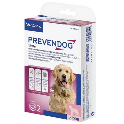 Collar Antiparasitario Prevendog - Protección Prolongada y Eficaz para Perros