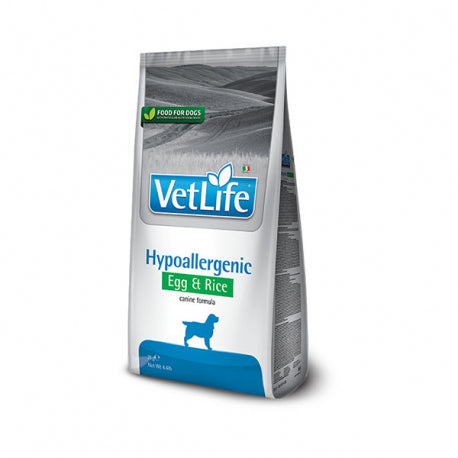 FARMINA VETLIFE DOG HYPO HUEVO,ARROZ-ALIMENTO TERAPEUTICO PARA PERROS