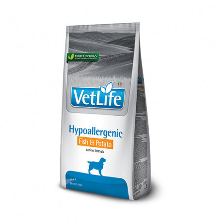 FARMINA VETLIFE DOG HYPO PESCADO,PATATA-ALIMENTO TERAPEUTICO PARA PERROS