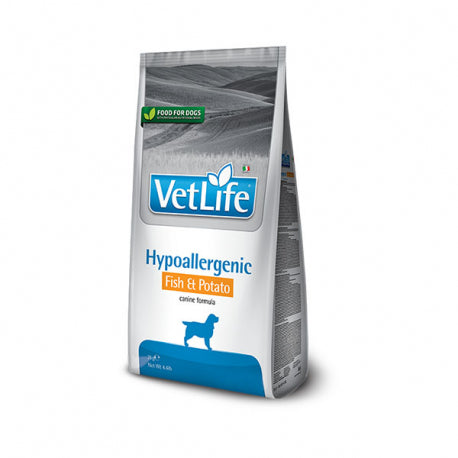 FARMINA VETLIFE DOG HYPO PESCADO,PATATA-ALIMENTO TERAPEUTICO PARA PERROS