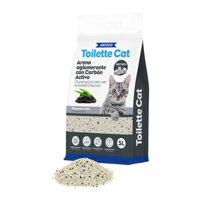 Arena bentonita Toilette Cat con carbón activo, formato 5L/4,5kg