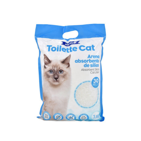 Arena de sílice Toilette Cat, formato 3,8L para 30 días