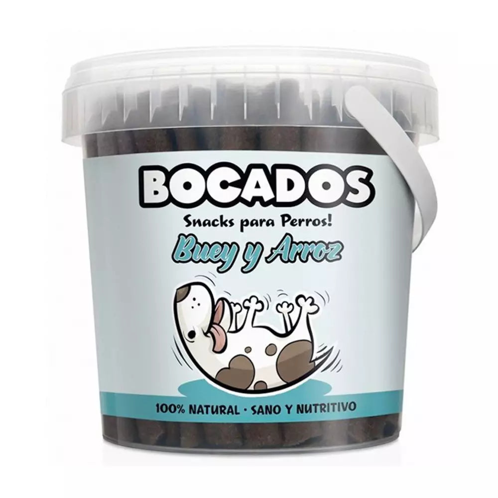 Bocados Snack Semihúmedo para Perro (800 g) - Buey y Arroz - Snacks para perros