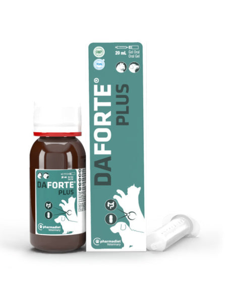 Daforte Plus 20 ml - complemento digestivo líquido para perros y gatos