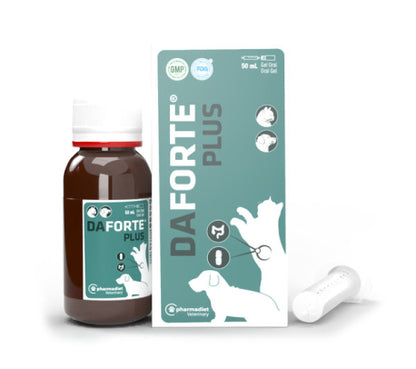 Daforte Plus 50 ml - complemento digestivo líquido para perros y gatos