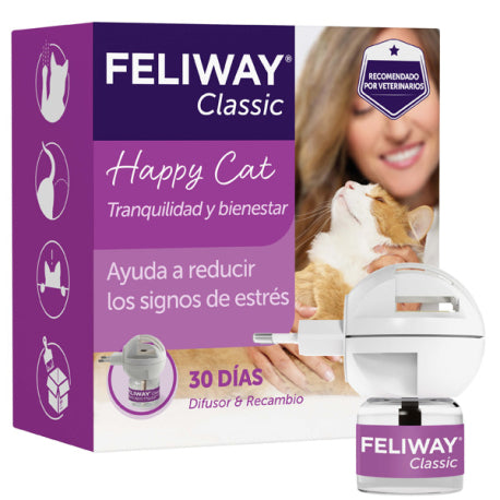 Feliway Classic Difusor + Recambio 48 ml - feromona facial felina