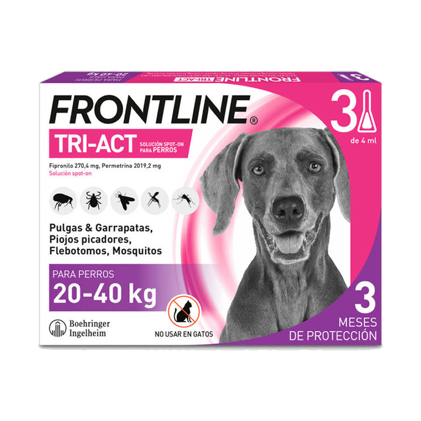 Frontline TRI-ACT Triple Protección (Caja 6 pipetas)