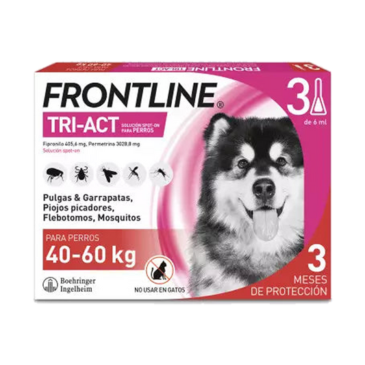 Frontline TRI-ACT Triple Protection (caixa com 6 pipetas)