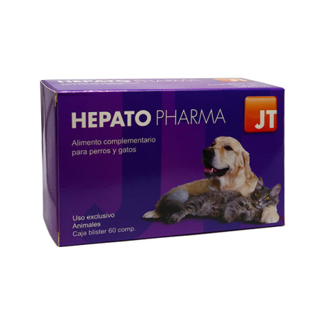 Hepato Pharma 60 comprimidos, complemento hepático perros y gatos