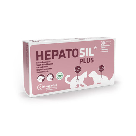 Hepatosil Plus 30 comprimidos, razas pequeñas