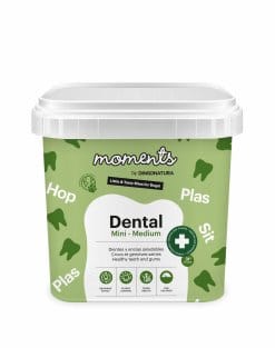 Moments Dental Snack para la Higiene Dental de Perros (500 g) - Mini-Medium - Snack dental para perros