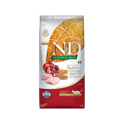 Farmina N&D Ancestral Grain Pollo Gato Esterilizado - Pienso seco para gatos