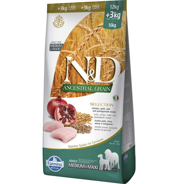 Farmina N&D Ancestral Grain Pollo Perro (Mediana/Grande) - Pienso seco para perros