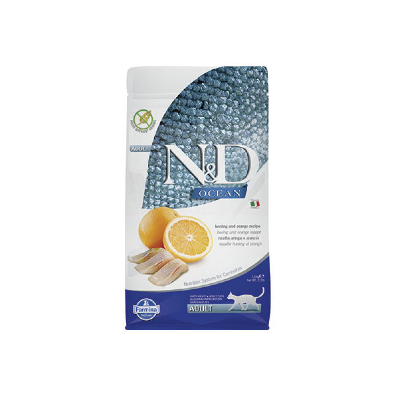 Farmina N&D Ocean Arenque y Naranja Gato - Pienso seco para gatos