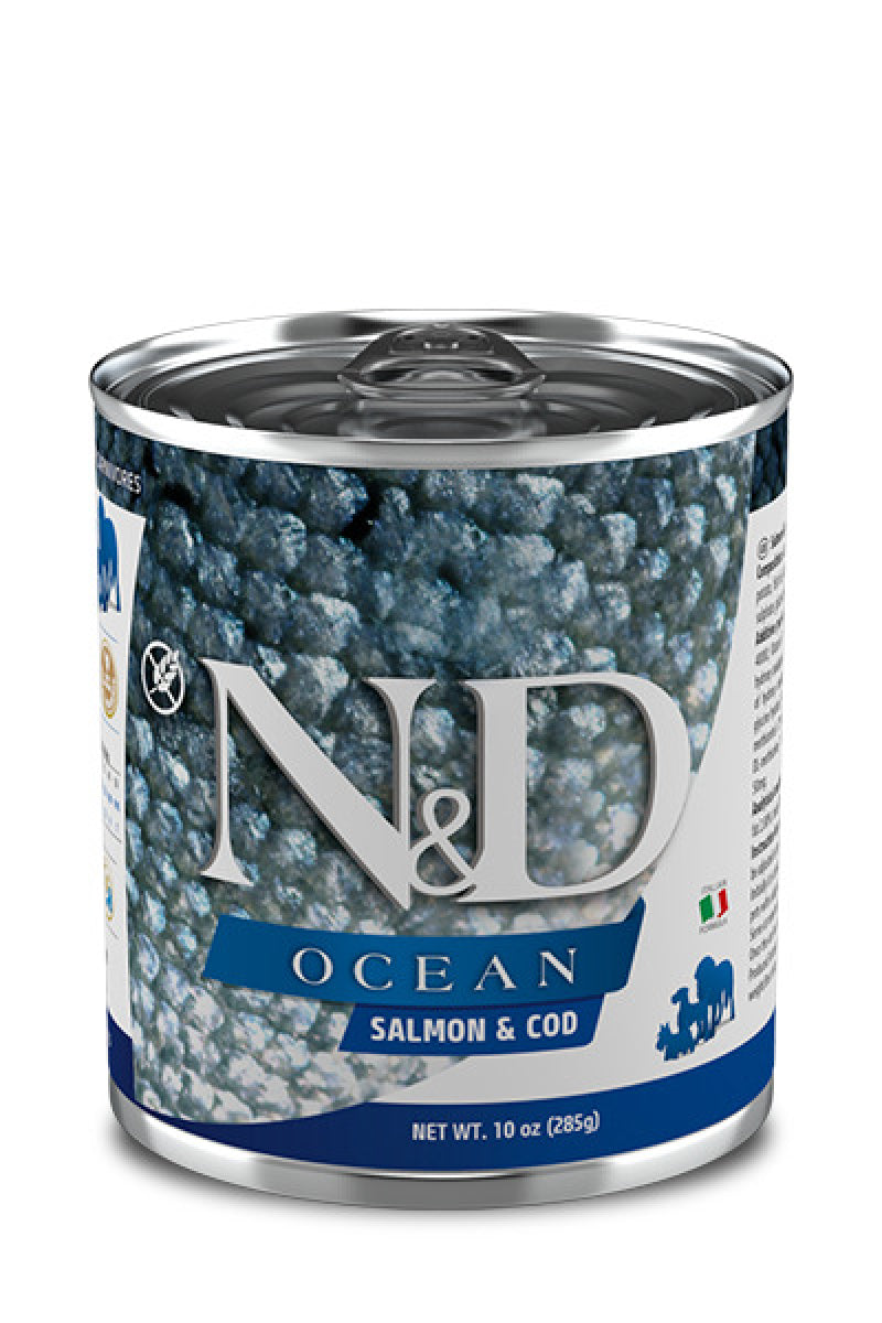 Farmina N&D Ocean Bacalao y Salmón Perro Húmedo - Alimento húmedo para perros