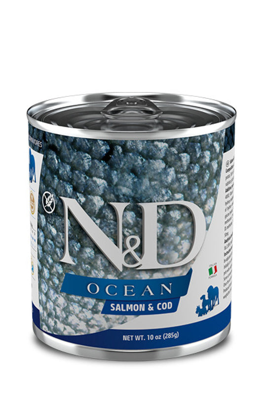Farmina N&D Ocean Bacalao y Salmón Perro Húmedo - Alimento húmedo para perros